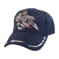 thumbnail image 1 of Gravity Threads Native Pride Adjustable Baseball Hat - Feathers - Navy, 1 of 2
