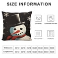 thumbnail image 5 of Nawypu  Winter Christmas Snowman Reindeer Throw Pillow Cover, Baby It's Cold Outside Holiday Cushion Case Decoration for Sofa Couch Set of, 5 of 5