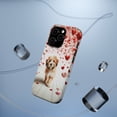 thumbnail image 5 of DistinctInk Tough Case for Apple iPhone 14 PRO (6.1" Screen), Compatible with MagSafe Charging - Valentine's Day Tibetan Terrier Puppy, 5 of 6