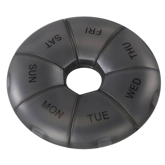 Pastillero De 7 Días, Caja Portátil Para Medicamentos Semanales Con Tapas Transparentes, Etiquetas En Braille Y Estuche Compacto De Viaje Para Pastillas.,Vsgery