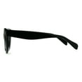 thumbnail image 3 of Womens Thick Horn Rim Plastic Giselle Designer Sunglasses Black Smoke, 3 of 4