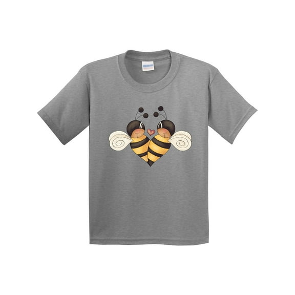 Inktastic Valentine's Day Bumble Bees Youth T-Shirt