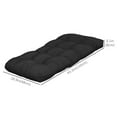 thumbnail image 2 of Outsunny 2 PCs Patio Bench Cushions 2 Seater Outdoor Loveseat Cushion Black, 2 of 9
