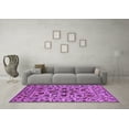 thumbnail image 3 of Ahgly Company Machine Washable Indoor Rectangle Oriental Purple Industrial Area Rugs, 7' x 10', 3 of 4