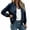 Navy, variant on LUVDA Bomber Jacket for Women Lightweight Long Sleeve Solid Zip-Up with Pockets for Fall Casual