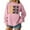 Pink, variant on Women's Fashion Top New Year 2026 Printed Pullover Sweatshirt Holiday Design for Women Casual Celebration Streetwear Top,Pink,2XL
