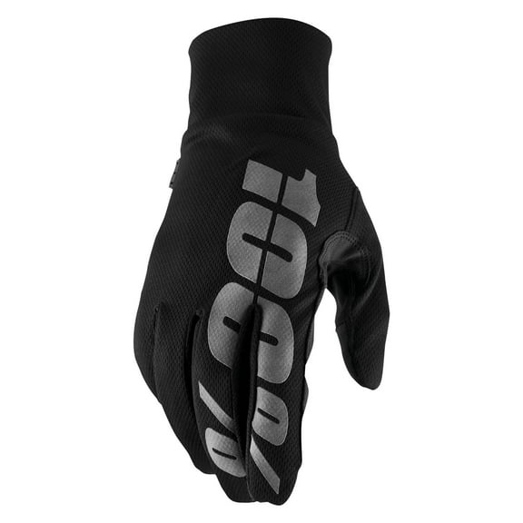 100% 10011-001-10 - Hydromatic Men's Waterproof Gloves (Small, Black/Gray)