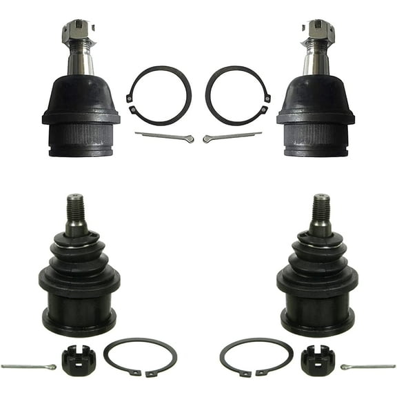 Detroit Axle - 4 Front Upper Lower Ball Joints for Ford F-150 F-250 Expedition Lincoln Navigator