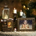 thumbnail image 5 of Lewondr Christmas Snow Globe,USB&Battery Operated Musical Snow Globes Picture Frame with Water Swirling Glitter,Christmas Snow Globe for Xmas Home Decoration Gift, Time Fuction,Bronze Gold, 5 of 8