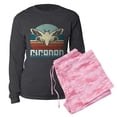 thumbnail image 5 of CafePress - Cicadas Cicadad Loves Flying Insects Entomologist - Women's Long Sleeve Charcoal Gray Pajamas, 5 of 7