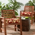 thumbnail image 2 of Greendale Home Fashions Tufted Outdoor 20'' x 20'' Seat Cushion, Set of 2, Roma Floral, 2 of 8