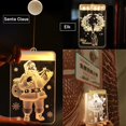 thumbnail image 2 of Led Suction Cup Light 3d Door And Window Santa Claus Elk Bells Christmas Led String Lights Snowflake New Year Economic, 2 of 6