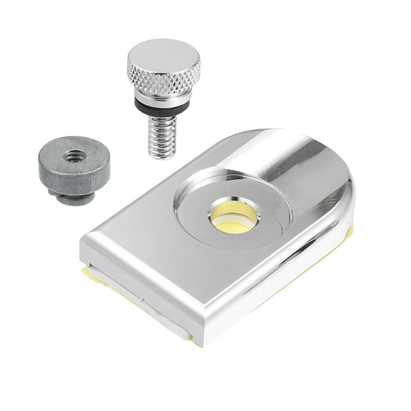 Unique Bargains 1 Set Motorcycle Rear Seat Bolt Screw with Cover Nut for Harley Davidson Touring Sportster Silver Tone