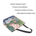 thumbnail image 3 of FORMRS Womens Canvas Tote Bag with Zipper Inner Pocket Shoulder Handbag, Floral Vase, 3 of 7