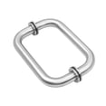 thumbnail image 3 of Manija de repuesto para puerta de ducha de baño, herraje de acero inoxidable resistente al agua para puerta corrediza. Plata A, 3 of 8