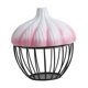 thumbnail image 2 of Cesta para almacenar ajo, material de hierro transpirable, contenedor de almacenamiento decorativo para Rosa, 2 of 9