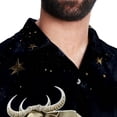 thumbnail image 5 of Taurus Constellation Men's Short Sleeve Poplin Shirt, Casual Printed Button Down, Summer Beach Hawaiian Shirts, Unisex, 5 of 6
