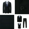 thumbnail image 3 of i.Finelong Men's classic slim-fit three-piece suit, suitable for business, weddings and banquets., 3 of 5