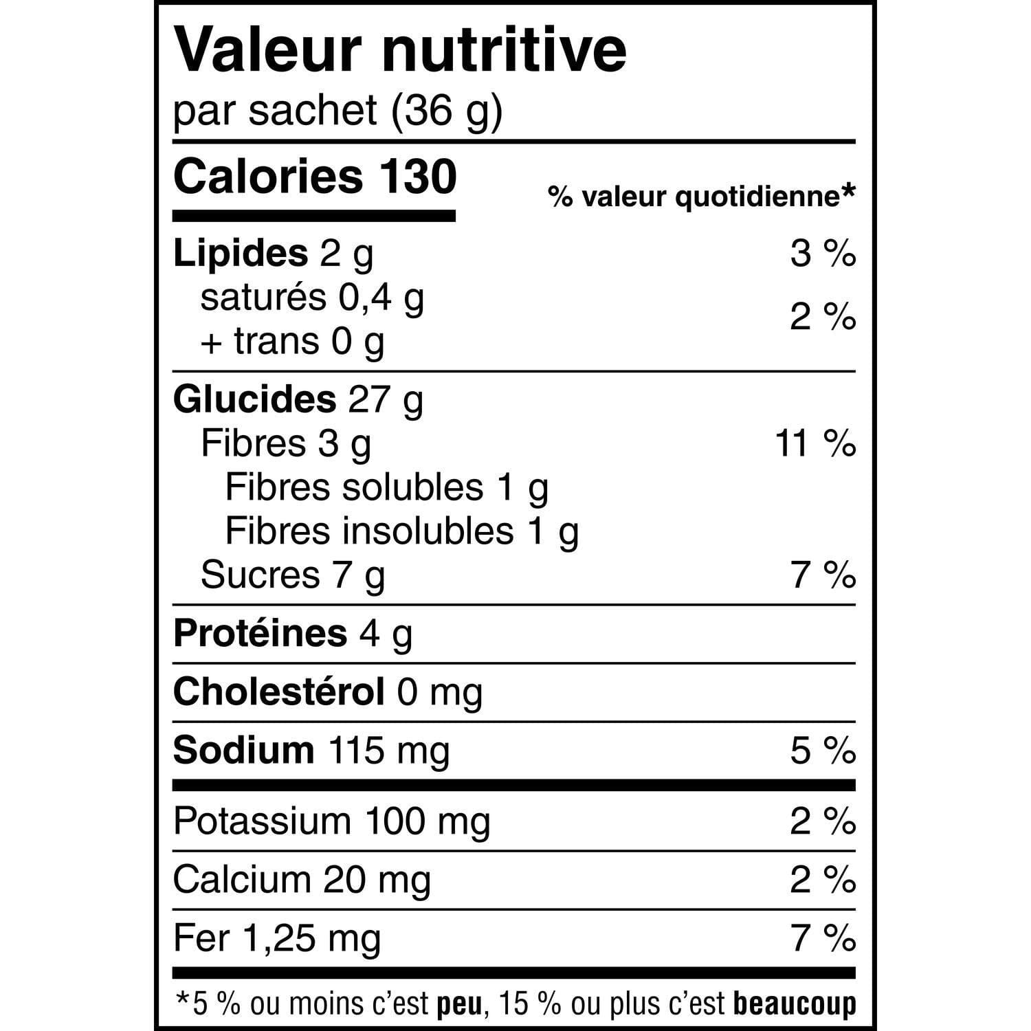 Quaker Gruau instantane Superbrioche a la cannelle