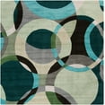 thumbnail image 3 of Mark&Day Wool Rugs, 6x6 Besancon Modern Dark Green Square Area Rug, Green Grey Blue Carpet for Living Room, Bedroom or Kitchen (6' Square), 3 of 5