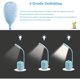 thumbnail image 5 of Luz de escritorio LED de cactus, lámpara de protección ocular regulable + portalápices para lectura de estudio de oficina (azul) - Carga USB, 5 of 5