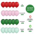 thumbnail image 2 of Balloons Biapian, 60 unidades, 12 pulgadas, látex rojo, verde y rosa, fiesta, 2 of 8