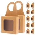 thumbnail image 1 of MasteelfCA 12pcs Wine Bottle Box with Window Wine Boxes Gift Boxes Paper Gift Case, 1 of 8