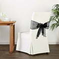 thumbnail image 3 of LA Linen Sheer Organza Chair Bow (Set of 10), 3 of 7