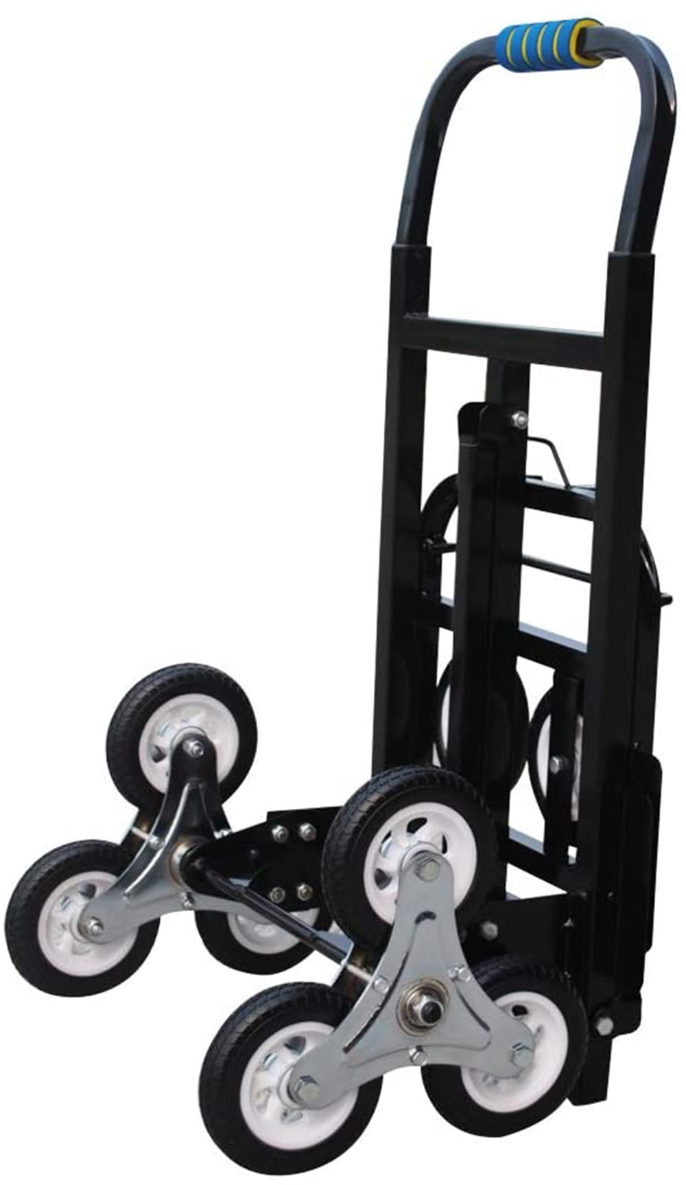 PreAsion Carbon Steel Climbing Stairs Folding Hand Truck Luggage Cart Heavy Duty Transport