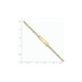 thumbnail image 3 of Gem & Harmony 14K Yellow Gold Engraveable Figaro ID Bracelet ( 7 inches) for Women, 3 of 4