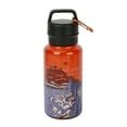 thumbnail image 1 of Ozark Trail 32 oz Tritan Water Bottle with bonus 6cm carabiner, Mountain & Lake Print, Red, Blue, 1 of 16