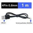 thumbnail image 5 of 5Pcs USB to 4Pin Cable for Camera Modules Cable 4P 0.8mm 1M, 5 of 5