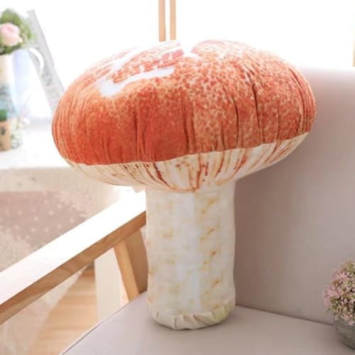 Creative 3D Mushroom Throw Pillows Funny Food Pillow Plush Toys, 15"$$Home Decor, Kitchen, & Other