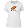 thumbnail image 1 of Beautiful Watercolor Bird Sakura Tee Women's -Image by Shutterstock, 1 of 1