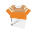 thumbnail image 6 of jjayotai Womens Tops Striped Color Block Tshirts Summer Short Sleeve Crewneck T Shirts Vacation Outfits Fashion Basic Tee Tops, 6 of 6