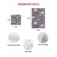thumbnail image 7 of Spring Flowers Kitchen Dish Towels for Drying Dishes Set of 2, Farmhouse Retro Botanical Purple Blue Floral Waffle Weave Microfiber Hand Tea Bathroom Towels Quick Dry & Absorbent Towel 15.7x23.6, 7 of 7