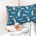 thumbnail image 4 of Vsdgher Festive Dachshund Fun Pillow Cases, Pillow Covers - suit sofa or office-14"x20", 4 of 6