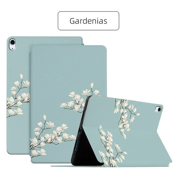 Allytechgroup Flower Case for iPad (A16) 11th Generation 11 Inch (2025), iPad 10th Generation 10.9 Inch (2022) Case, Multi-Angle Stand Flip Folio Slim Protective Cover for Women Girls, Flower
