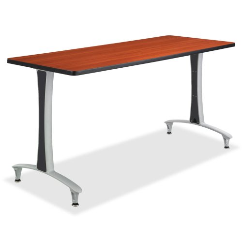 Rumba Tables, Fixed TLeg Table with Glides, 60 x 24"FinishCherry