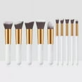 thumbnail image 2 of Set de 10 pinceles para base de maquillaje, adecuado para todo tipo de pieles, entre los utensilios de belleza., 2 of 2