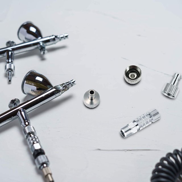 Kit de adaptador de desconexión de acoplamiento de liberación rápida para aerógrafo ZefeiWu 8390614852235