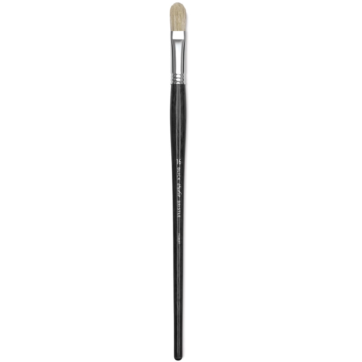 Blick Studio Bristle Brush - Filbert, Long Handle, Size 16