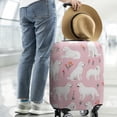 thumbnail image 2 of White Dogs and Pioneer Flower Luggage Cover Fashion Suitcase Cover Baggage Covers Fit 25-28 Inch Luggage (Go Travel), 2 of 5