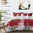 thumbnail image 3 of Christmas Snowman Comforter Set Queen Size, Classic Winter Christmas Tree Red Soft Bedding Set for Man Woman, 4 Pieces Duvet Cover Set with Fitted Sheet, 2 Pillowcases, 3 of 9