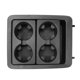 thumbnail image 1 of Bandejas de consola central Portavasos de agua Bandeja negra Cajas de reposabrazos Almacenamiento secundario para GMC 08-13 2010 2011 2012 Soledad Bandeja de consola central, 1 of 10