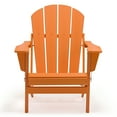thumbnail image 6 of Braxton Folding Plastic Adirondack Chair, Orange, 6 of 12