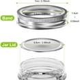 thumbnail image 1 of Mason Jar Lids, Regular Split-Type Canning Lids, Sliver Canning Jars Caps 24-Count, 1 of 4