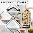 thumbnail image 4 of Yuyamidu Coffee Blender Cover Dust Cover Croissant Coffee Maker Cover Soy Milk Maker Cover Multi Cooker Mixer Covers Kitchen Appliance Cover Case for Home, 4 of 6