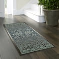thumbnail image 2 of Maples Rugs - A - Pelham Medallion Washable Indoor Runner Rugs, 2' x 6', Charcoal/Blue, 2 of 4