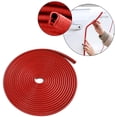 thumbnail image 1 of Protectores de borde de puerta de coche, (rojo) protectores universales de goma en forma de U de 16 pies para la mayoría de los coches, protectores de borde de barco de aluminio Rojo Verde, 1 of 5